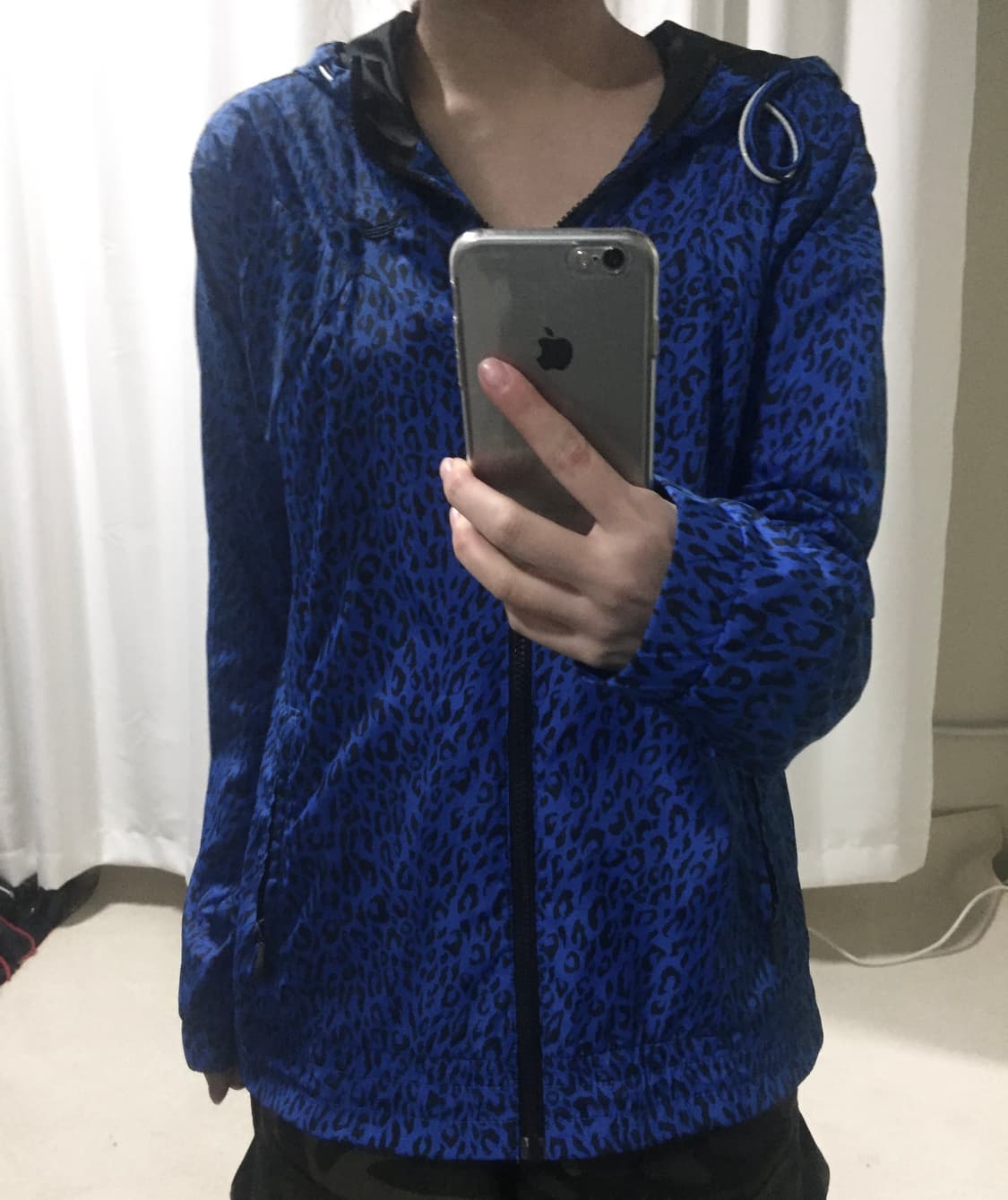 아디다스 블루 레오파드 호피 바람막이 95 상품이미지1