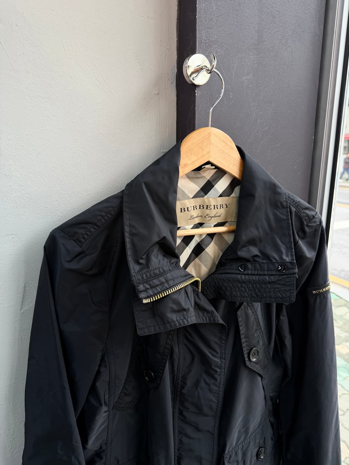 UK8/ 버버리 신형 나일론 트렌치코트 자켓 상품이미지3