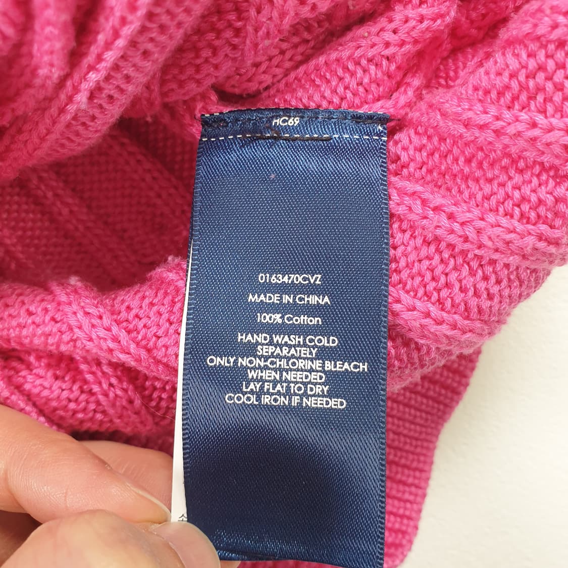 랄프로렌 핑크 케이블 니트 가디건 상품이미지3