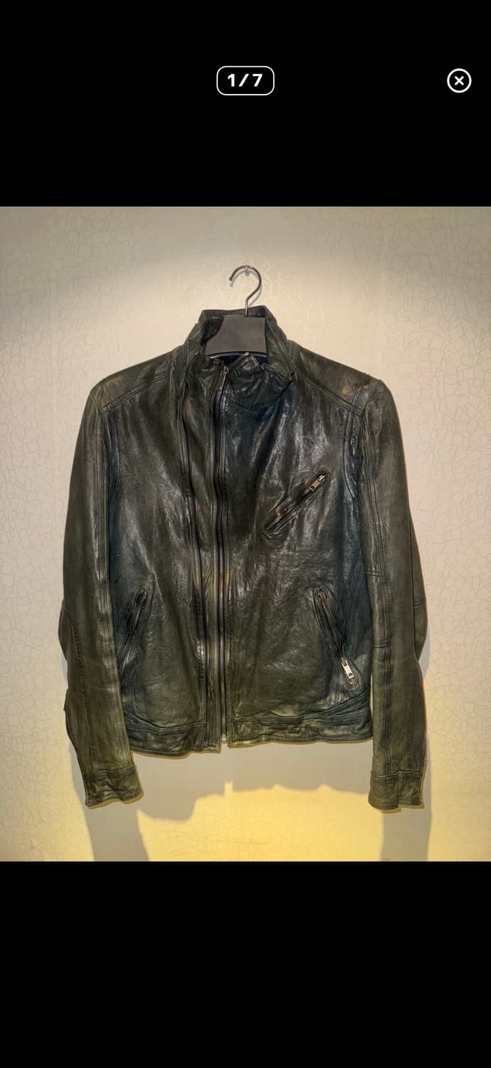 우영미 레더 자켓 상품이미지1