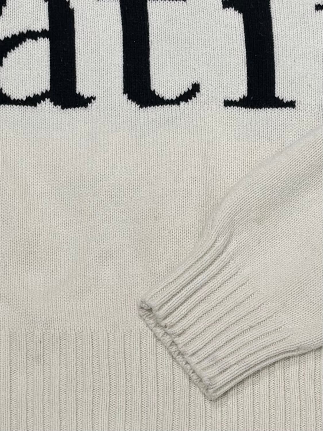 마뗑킴 빅로고 베이지 니트 상품이미지9