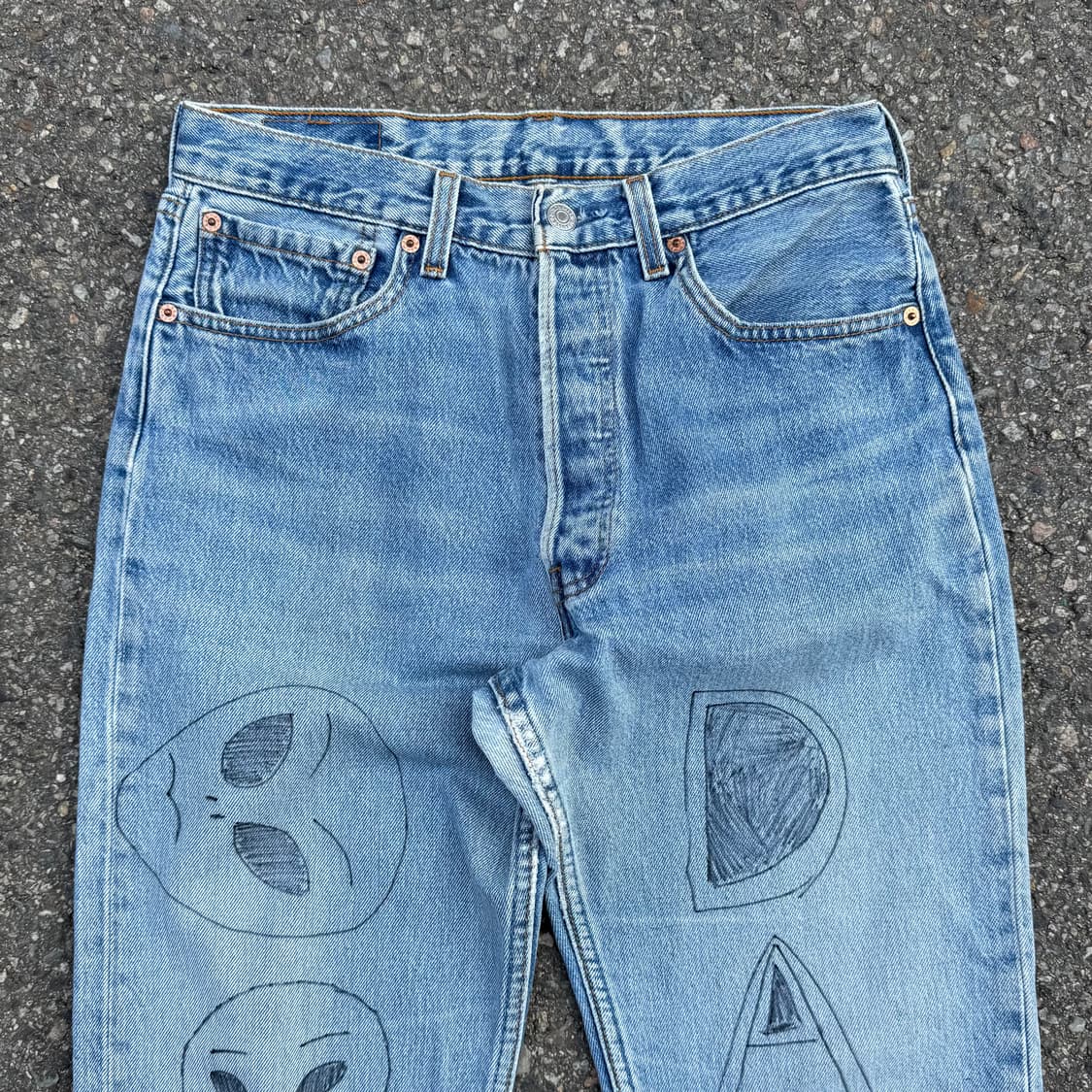  90s 리바이스 USA 501 에일리언 데님 팬츠  상품이미지5