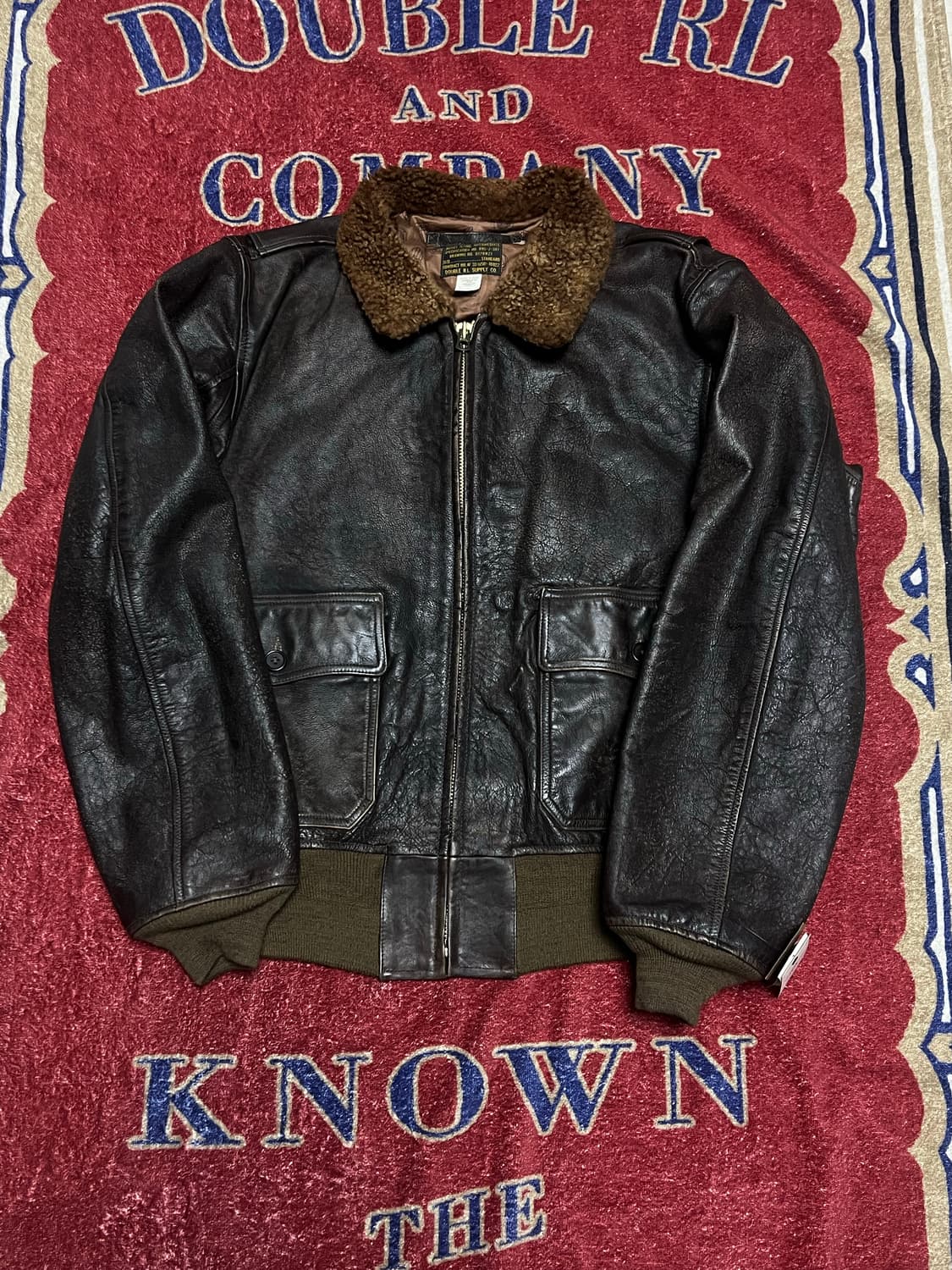더블알엘 (RRL) 레더 플라이트 자켓 상품이미지1