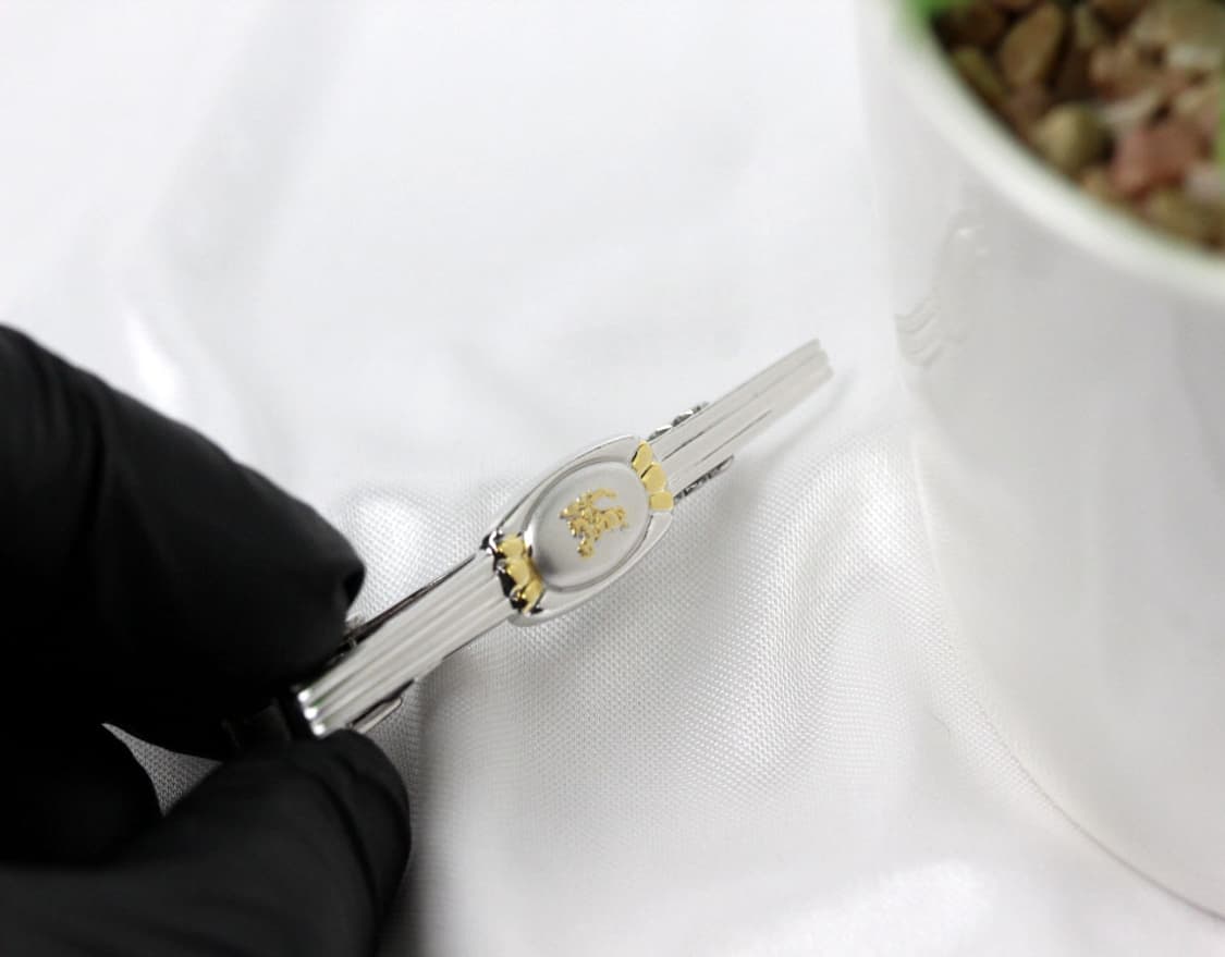 버버리 A등급 5.7cm 남자 명품 넥타이핀 빈티지 상품이미지4