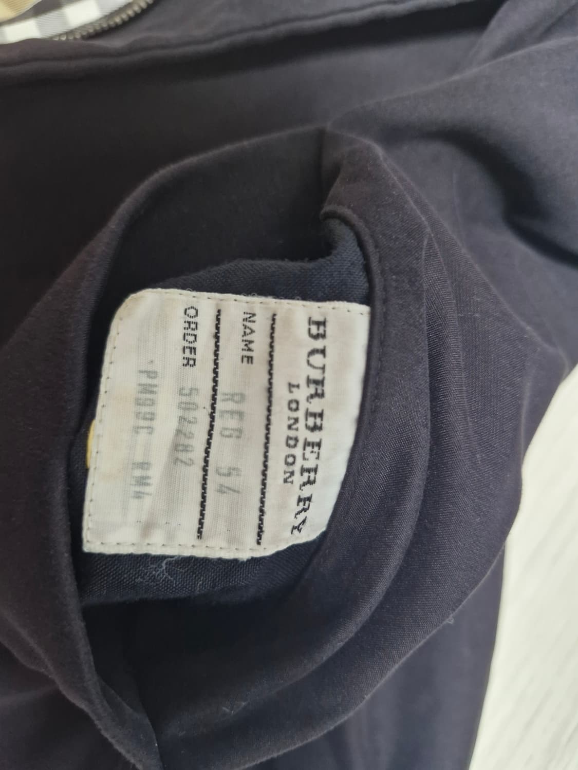 버버리 자켓 (made in england) 드라이클리닝O 상품이미지3