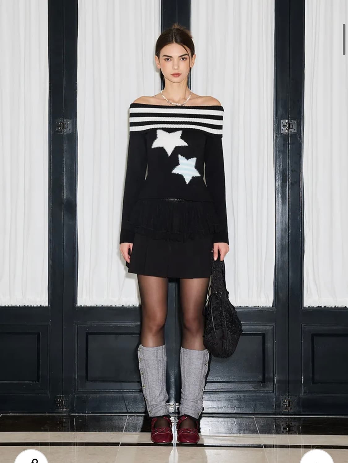 라티젠 L19 STAR OFF-SHOULDER KNIT 상품이미지4