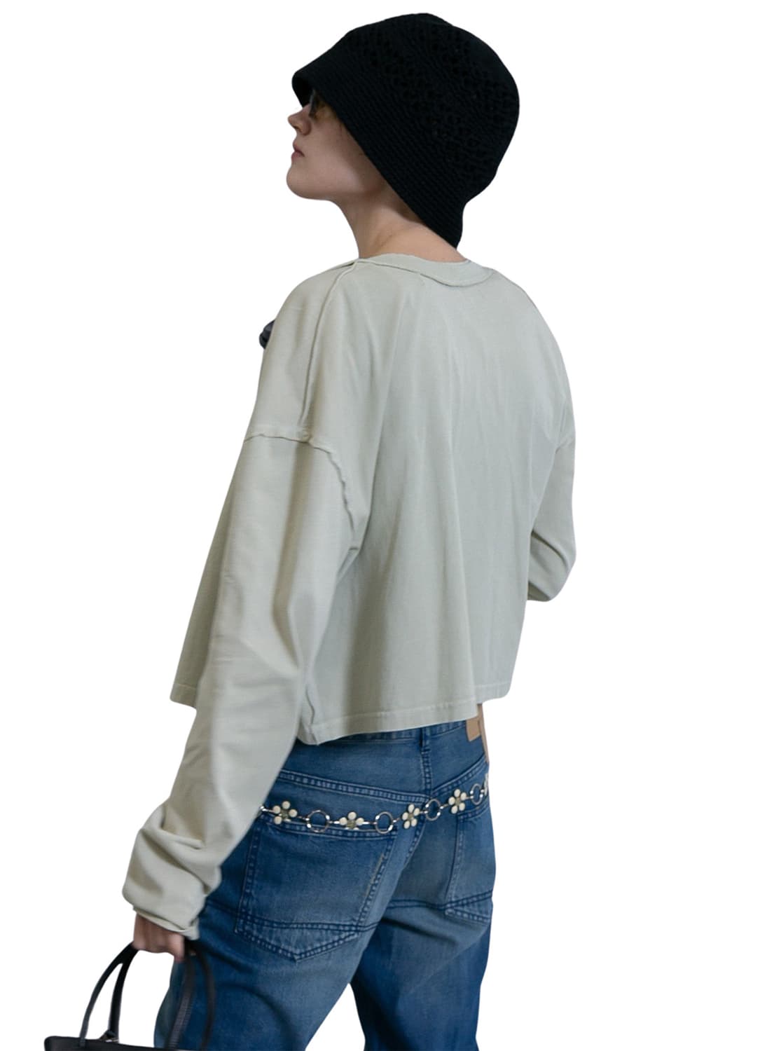 [F]퍼버즈 26ss Front Lock 롱 슬리스브리스 티/베이지 상품이미지3