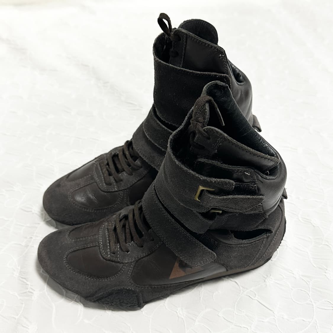 택포•빈티지 르꼬끄 하이탑 벨크로 스니커즈 240 상품이미지3