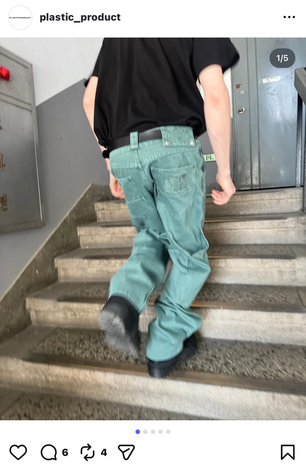 플라스틱 프로덕트 카프 포켓팬츠/calf pocket pants[L] 상품이미지1