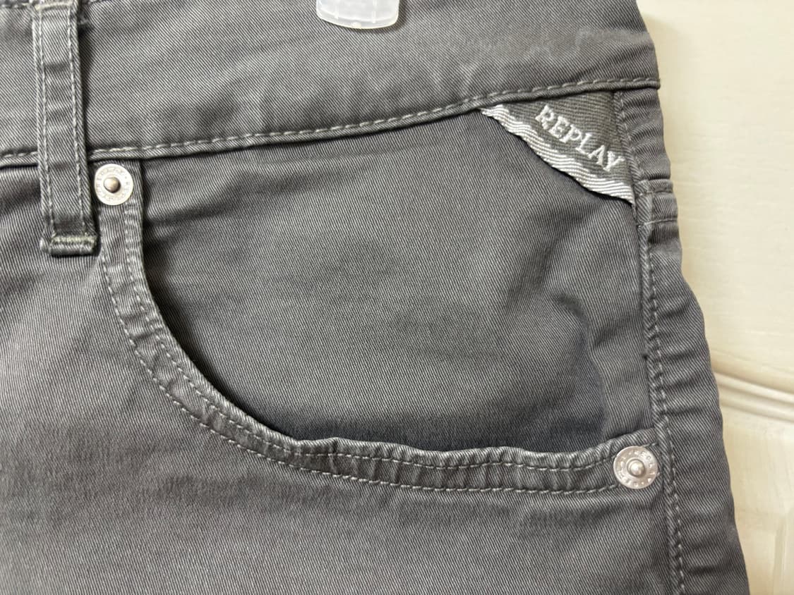 Replay 리플레이 워싱 그레이 숏팬츠 반바지 28~30 상품이미지7