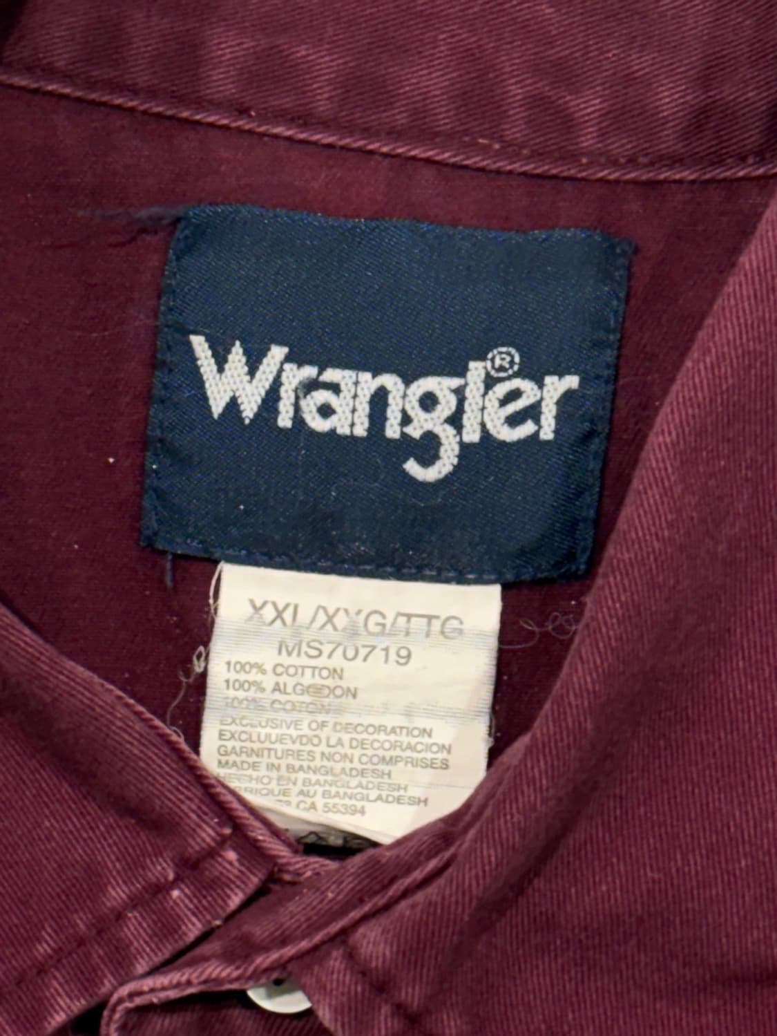 랭글러(Wrangler) 빈티지 웨스턴 셔츠 상품이미지2