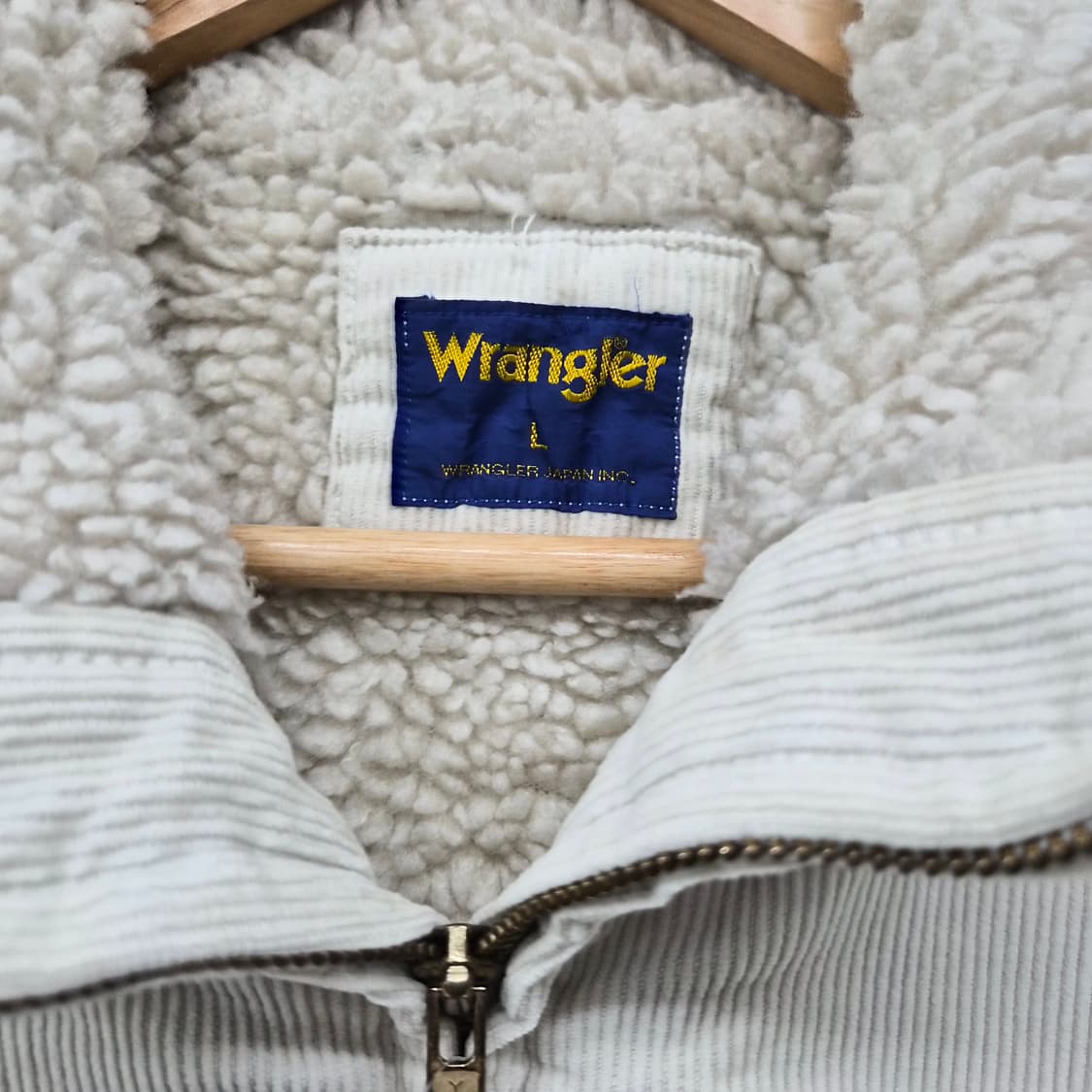 랭글러 코듀로이 뽀글이 털 자켓 아이보리 남성 L 상품이미지3