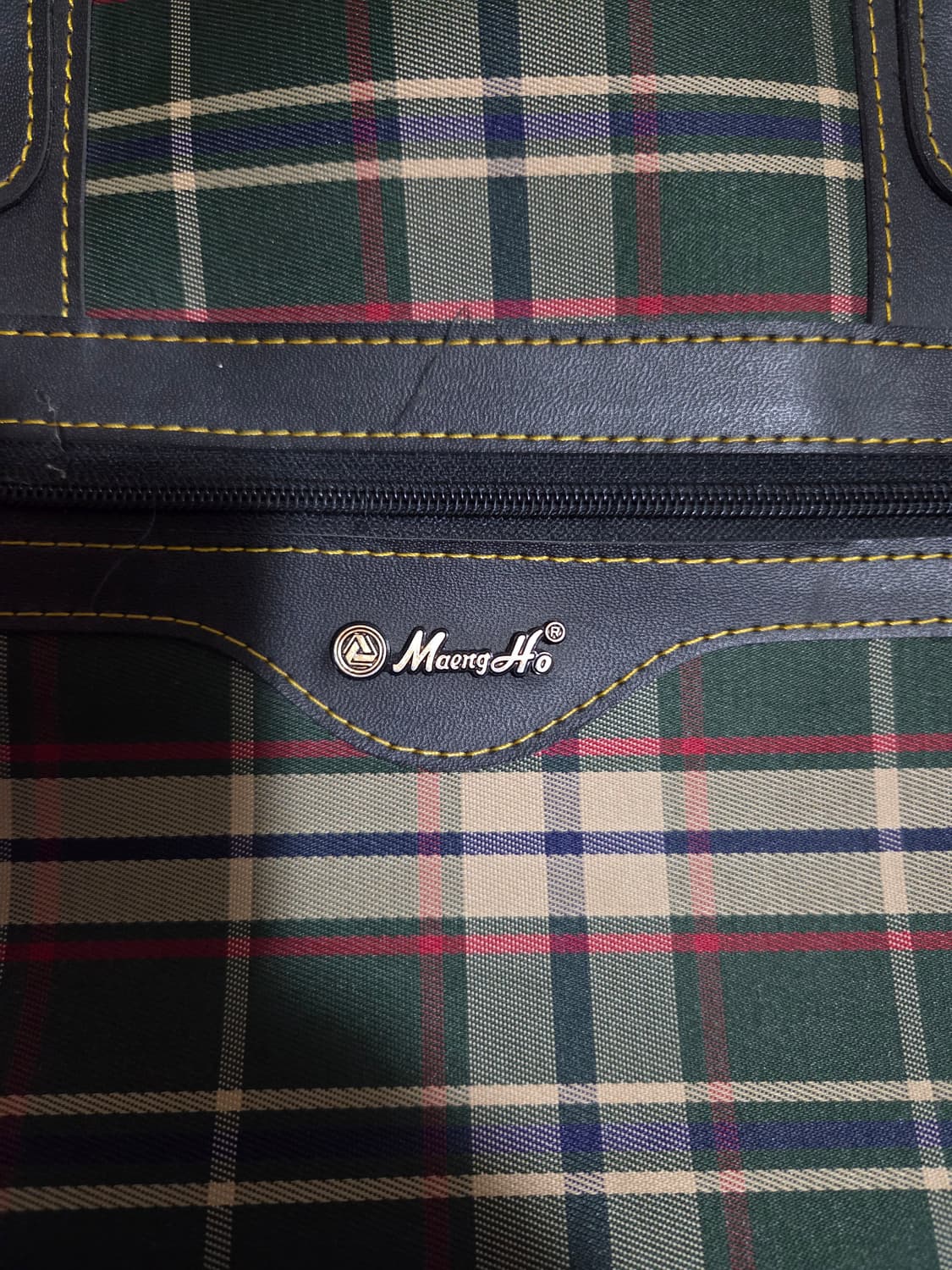 Maeng Ho 체크 보스턴백 상품이미지3