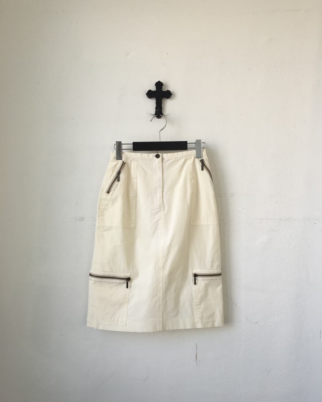 Zipper point midi skirt 상품이미지1