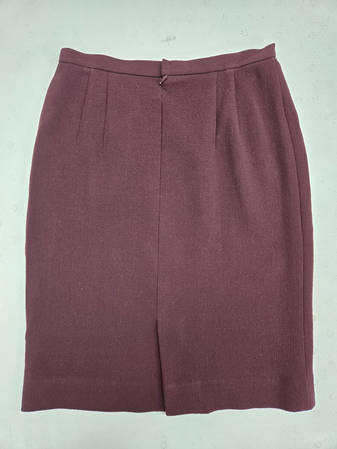 발렌시아가 버건디 모직 H라인 스커트 상품이미지2