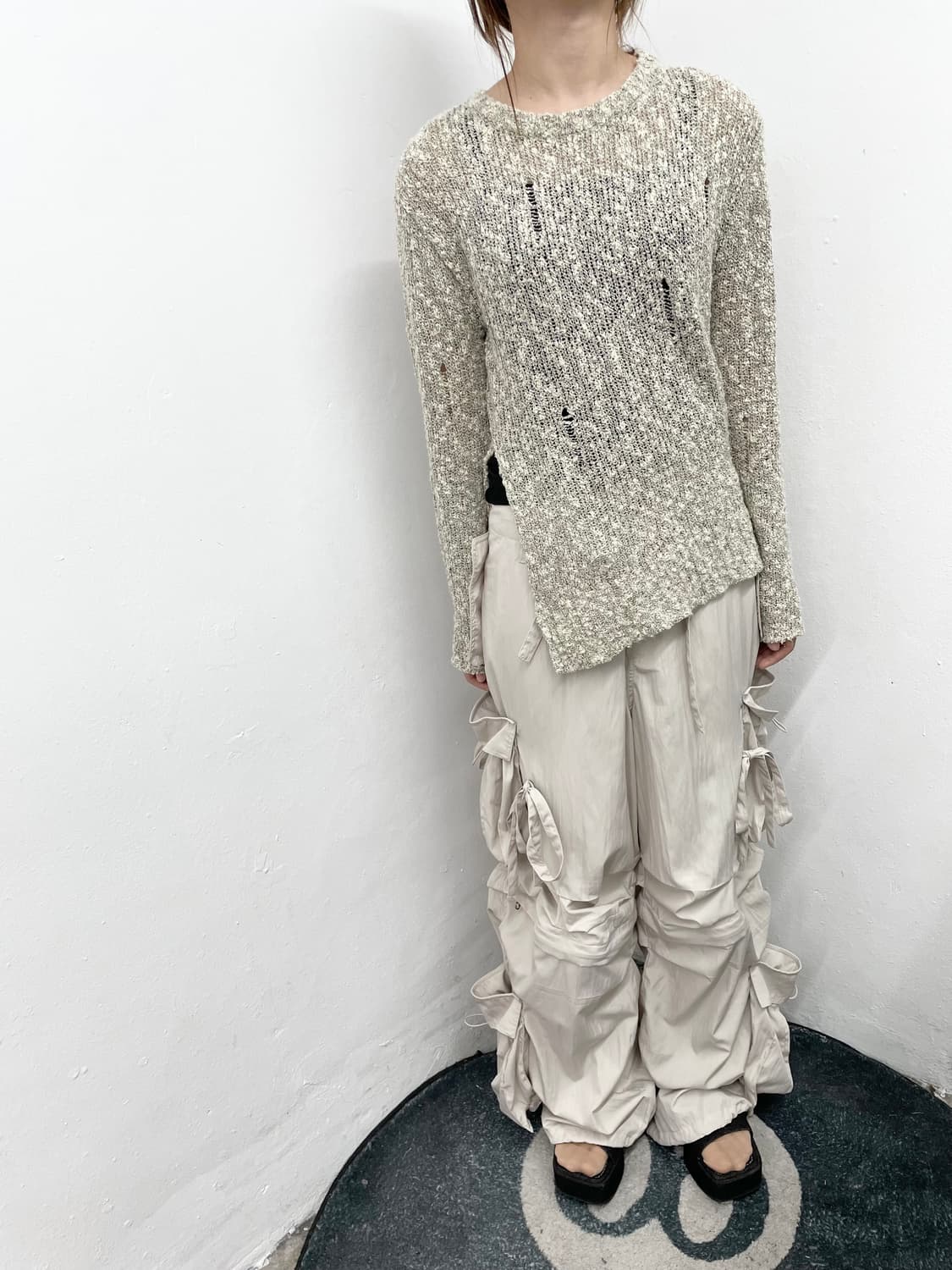 페어리 핀턱 리본 절개 카고팬츠🥨 *레어 상품이미지5