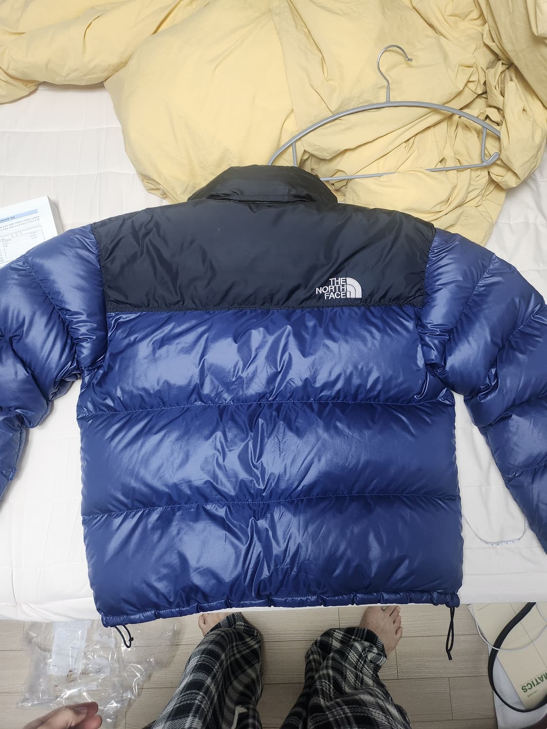노스페이스 눕시 700 패딩 네이비 105 A급 상품이미지3