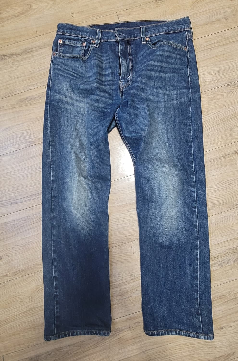 리바이스 502 중청 워싱 청바지 데님 허리 32-34 상품이미지1