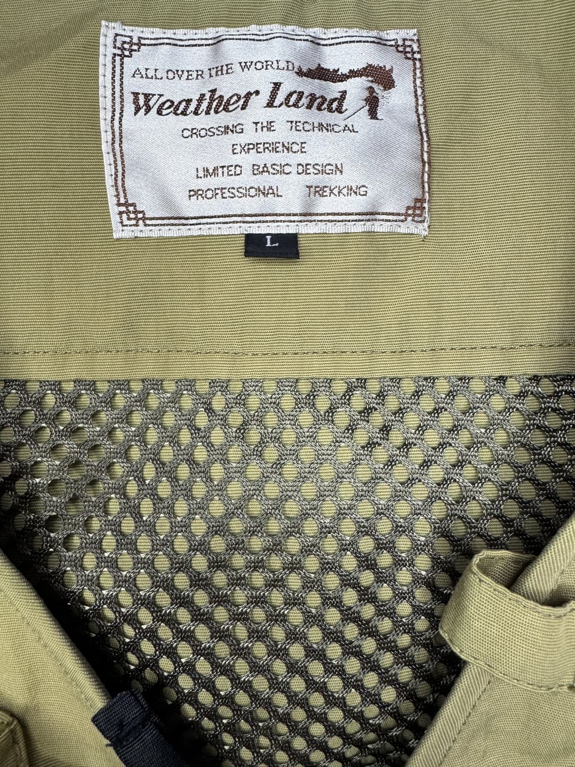 빈티지 카키 멀티포켓 피싱 베스트 fishing vest L 상품이미지3