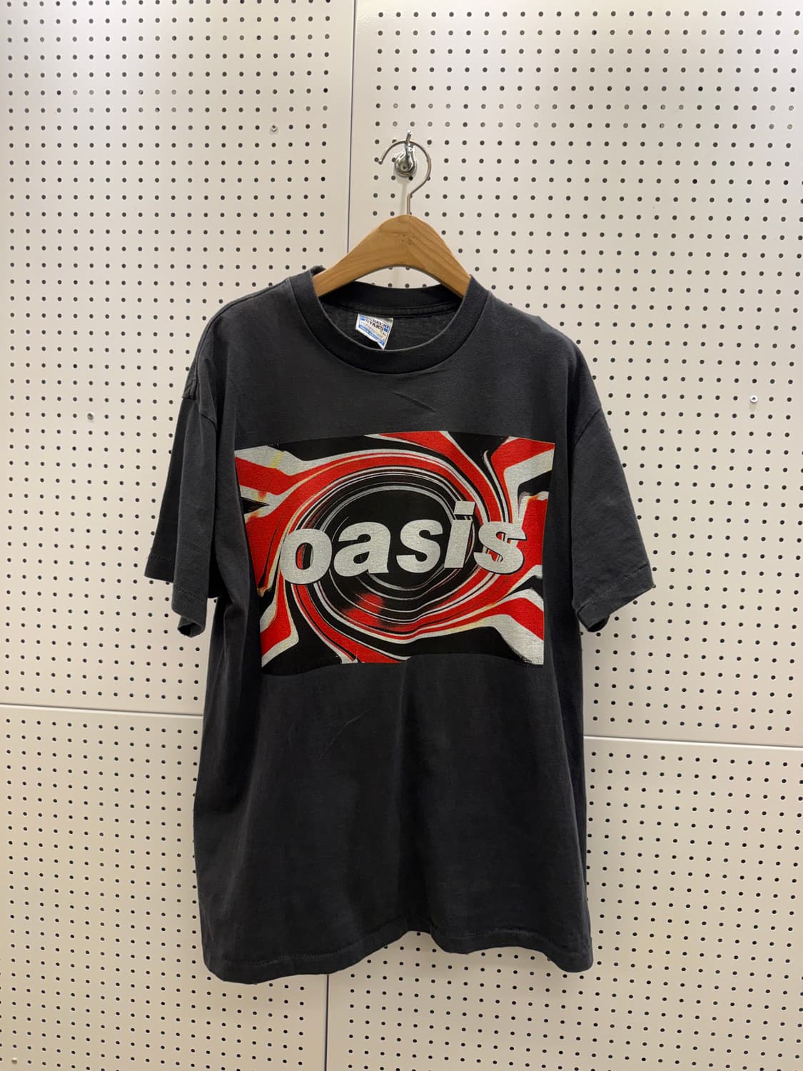 빈티지 오아시스 밴드 투어 프린팅 반팔 티셔츠 U1526 상품이미지2