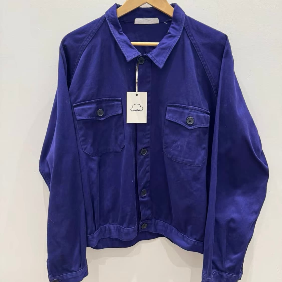 50s-80s 프렌치 워크자켓  (선 페이드 / 인디고 블루) 상품이미지1