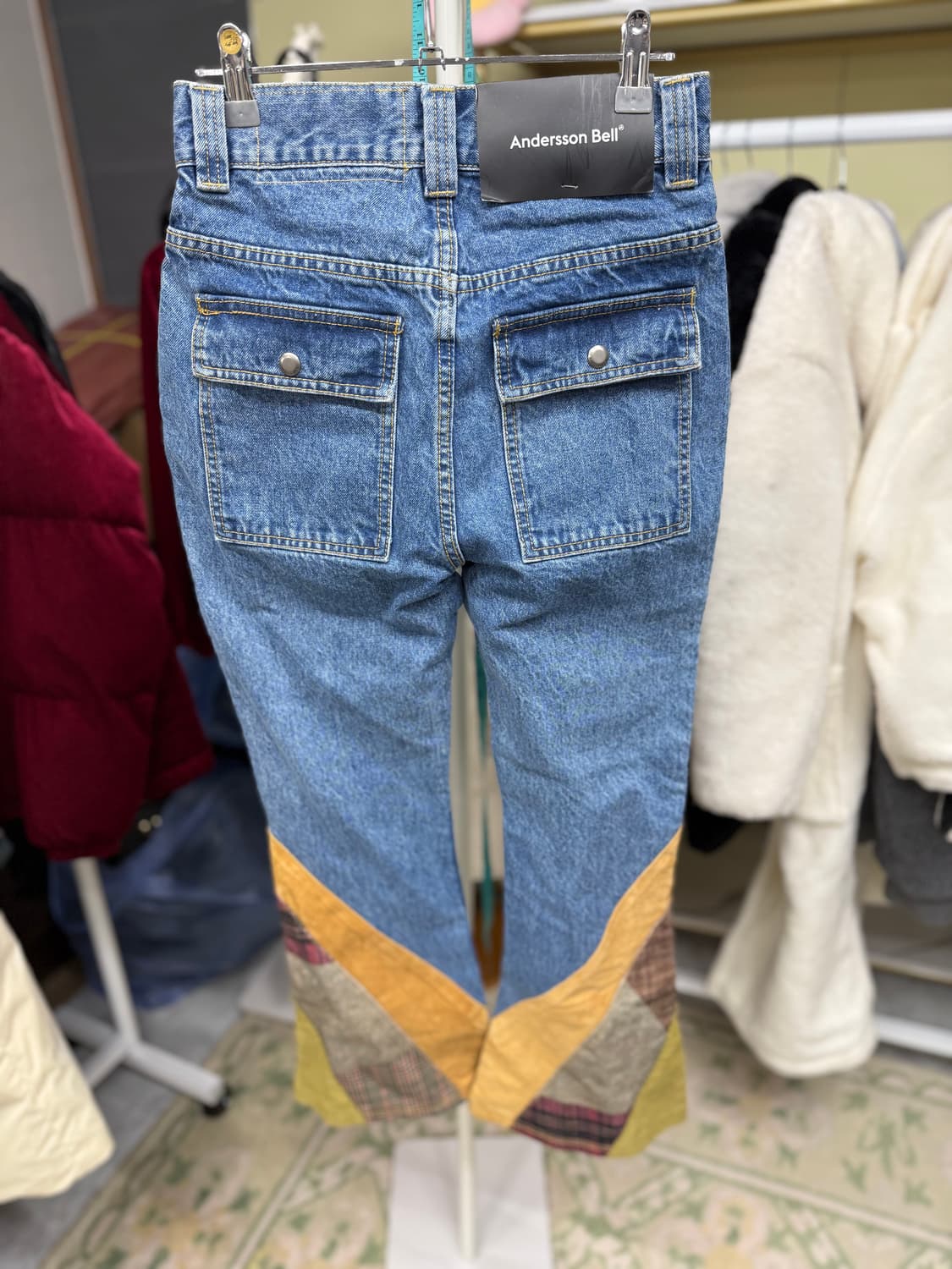 새상품 앤더슨벨 배색 데님 팬츠 25 상품이미지2