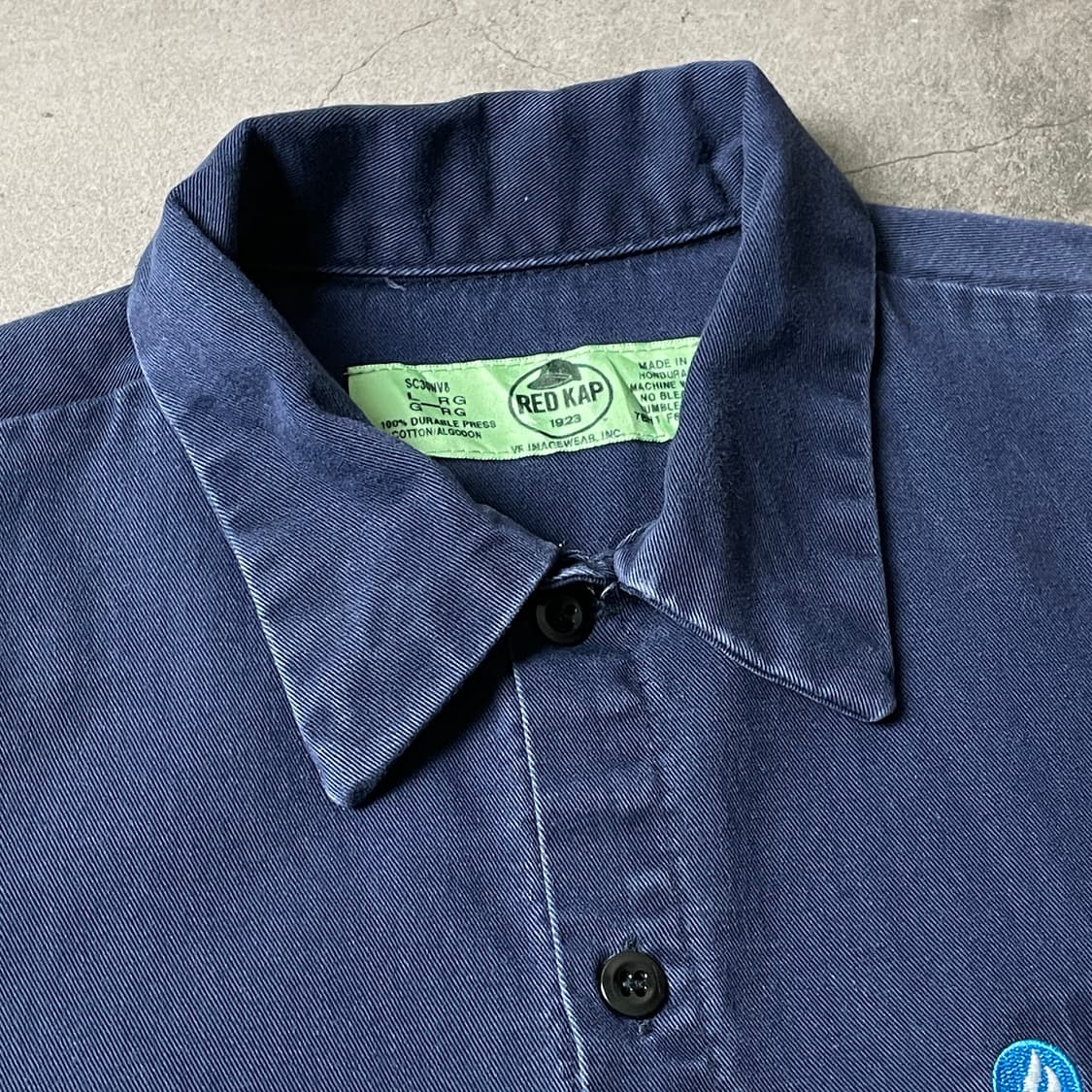 REDKAP 레드캡 빈티지 네이비 코튼 워크 셔츠 A00671 상품이미지2