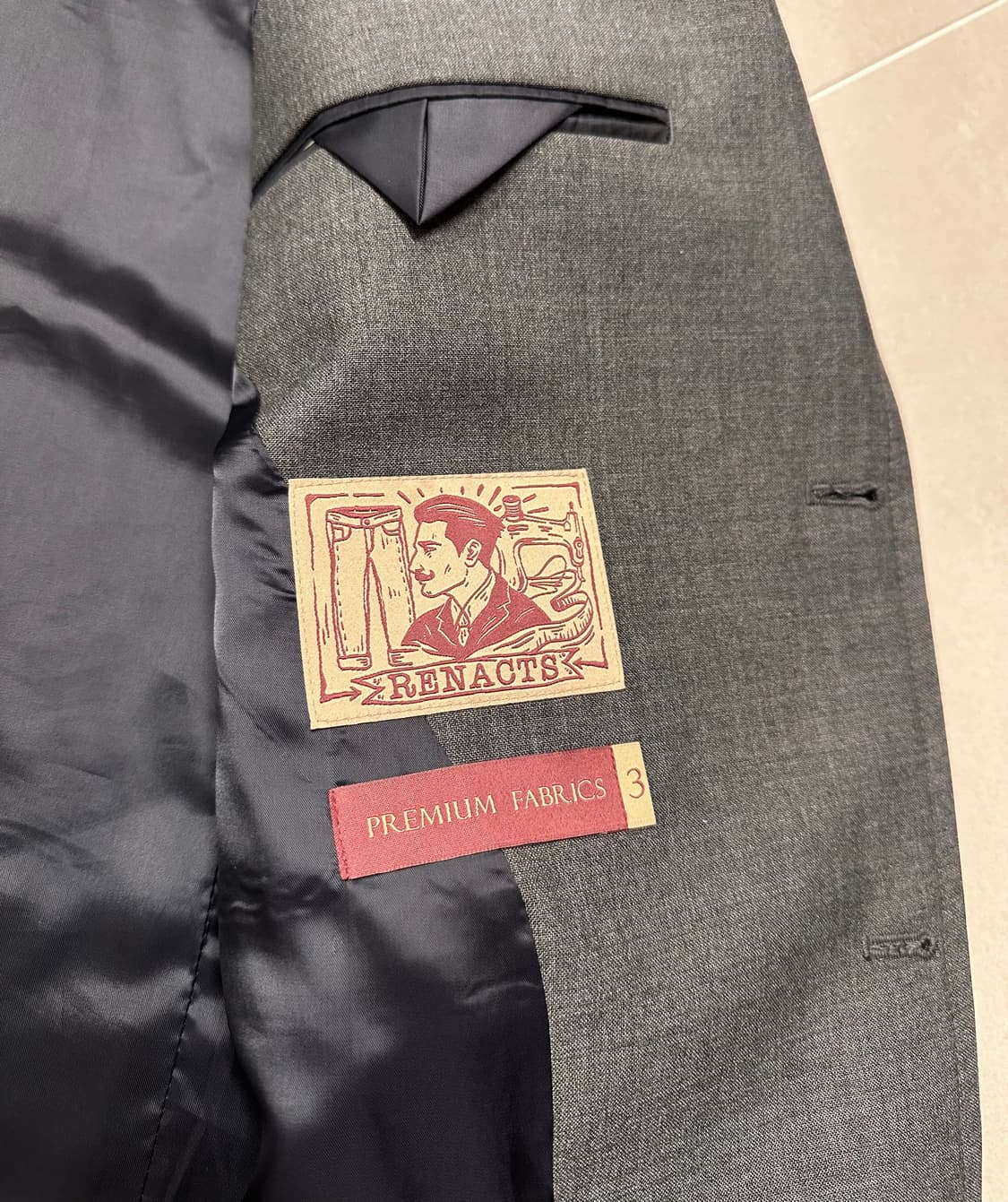 리넥츠 브라운오씨 그레이 셋업 3/4 사이즈 상품이미지3