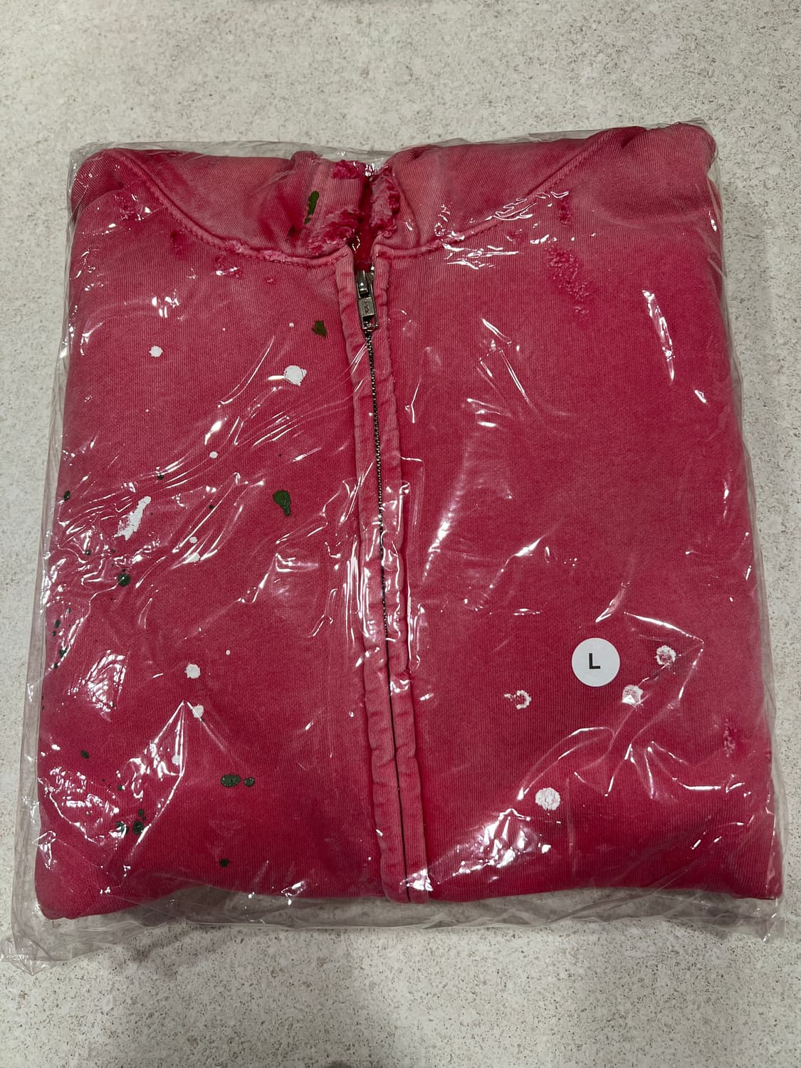 무지무지 집업 후디 레드 L 상품이미지1