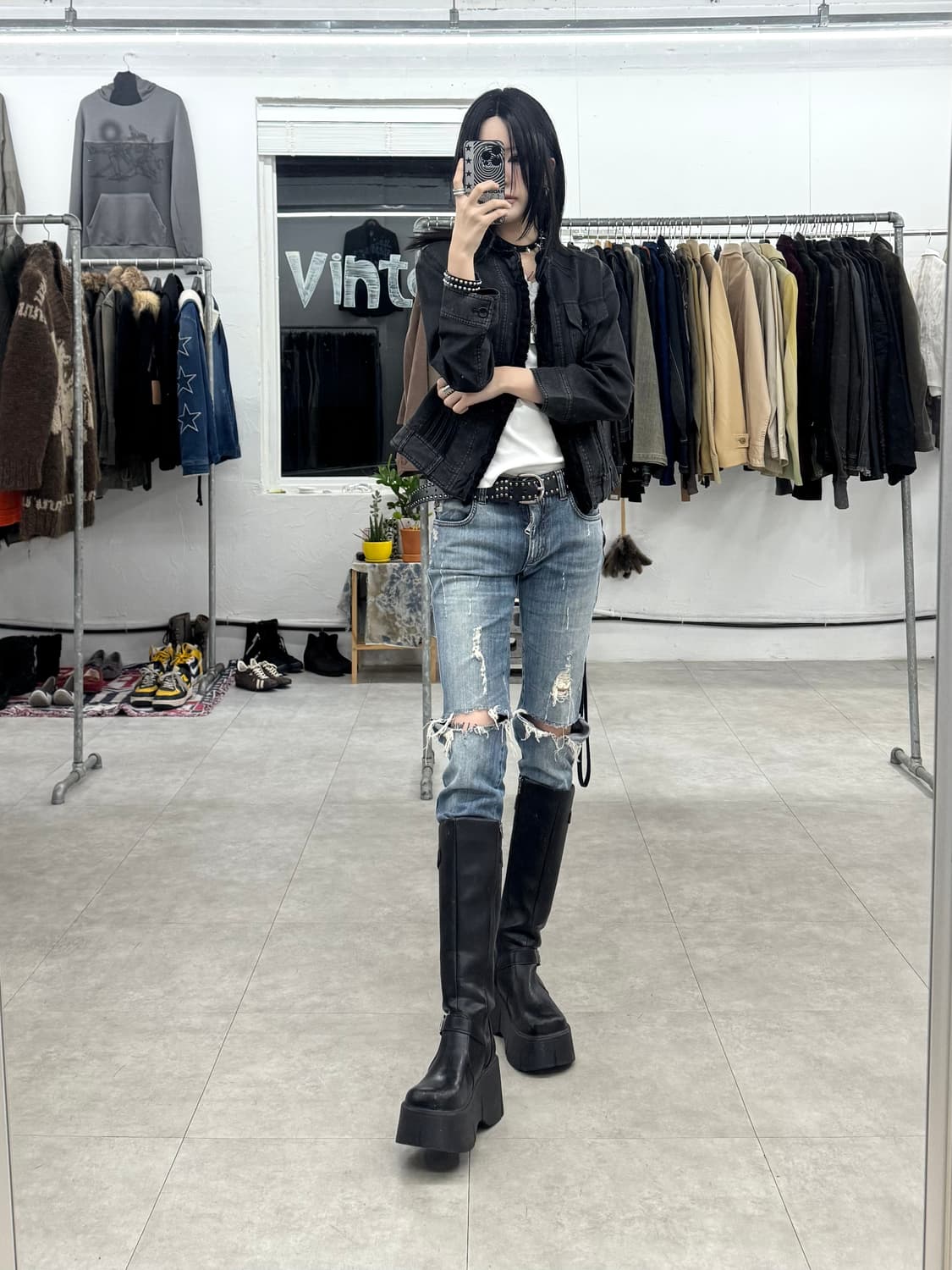 Una Parte 러플 트리밍 자켓 상품이미지8