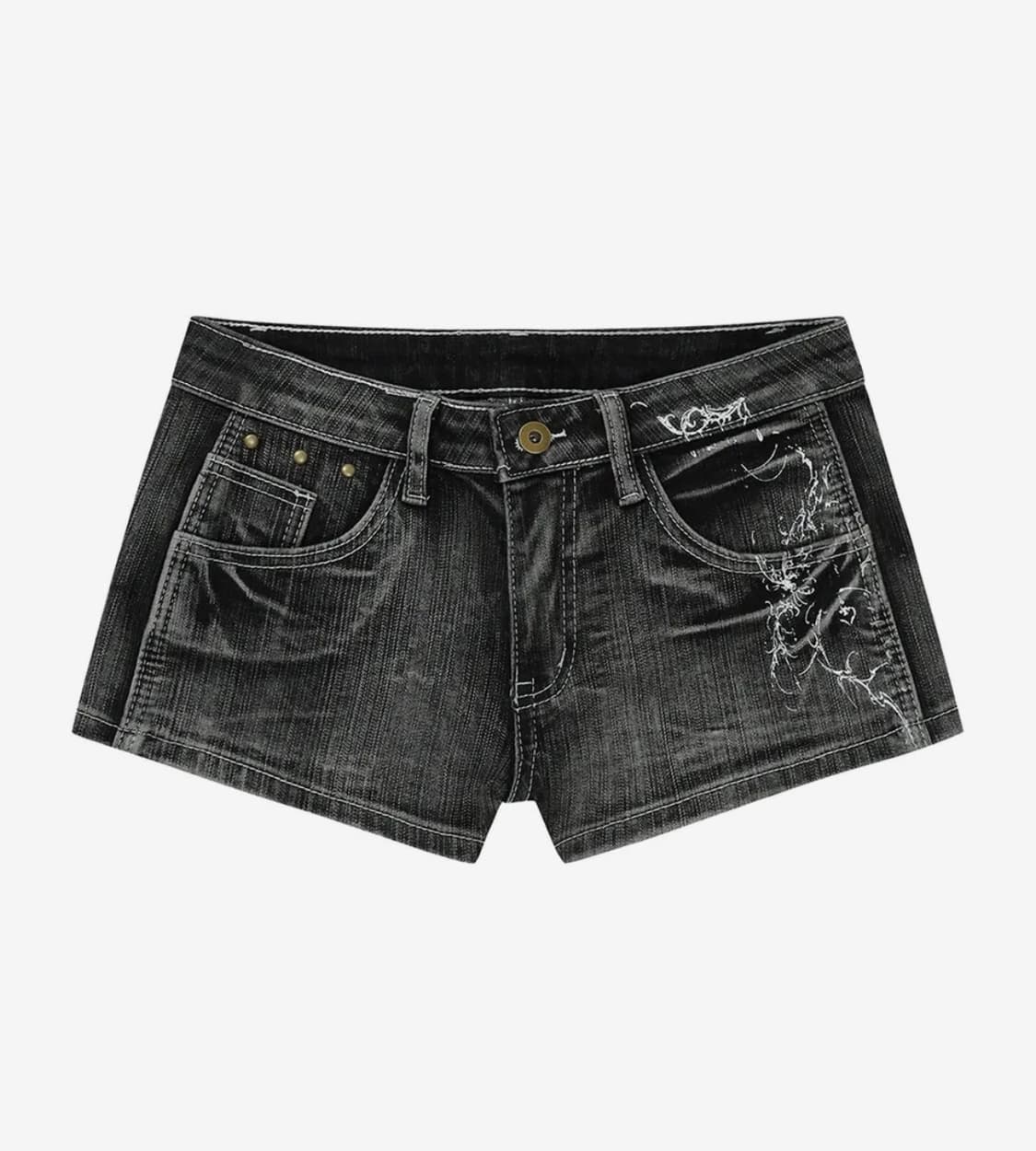 길라아카이브 타투드 그래픽 데님 숏팬츠 M 상품이미지1