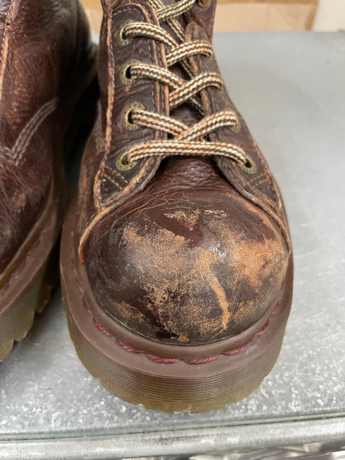 닥터마틴 8287 레더 부츠 브라운 uk10 (gr-4147) 상품이미지8