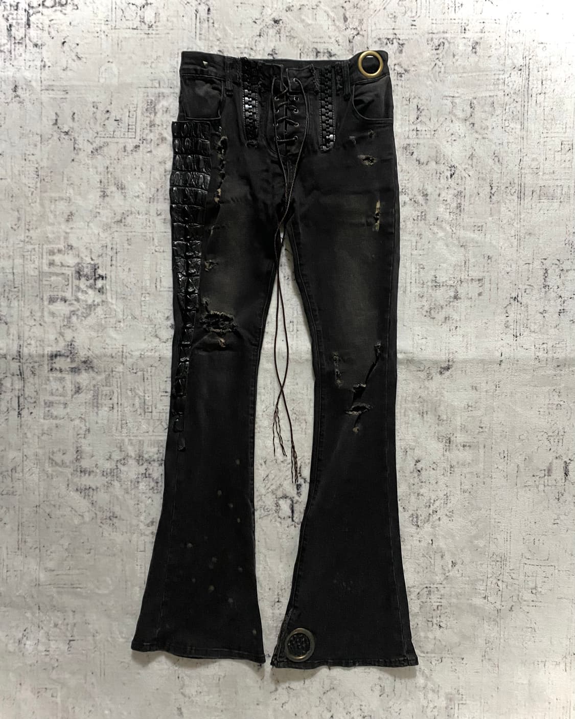 (최종 가격 인하) Lace-up flare jeans 상품이미지1