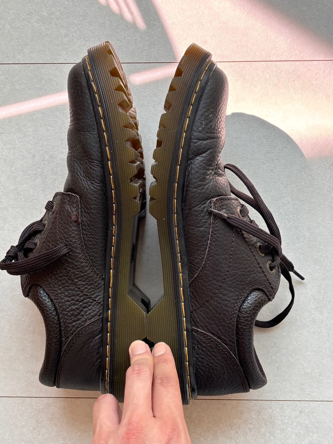 Dr.Martens ASHFIELD 빈티지 브라운 레더 더비 UK9 상품이미지2