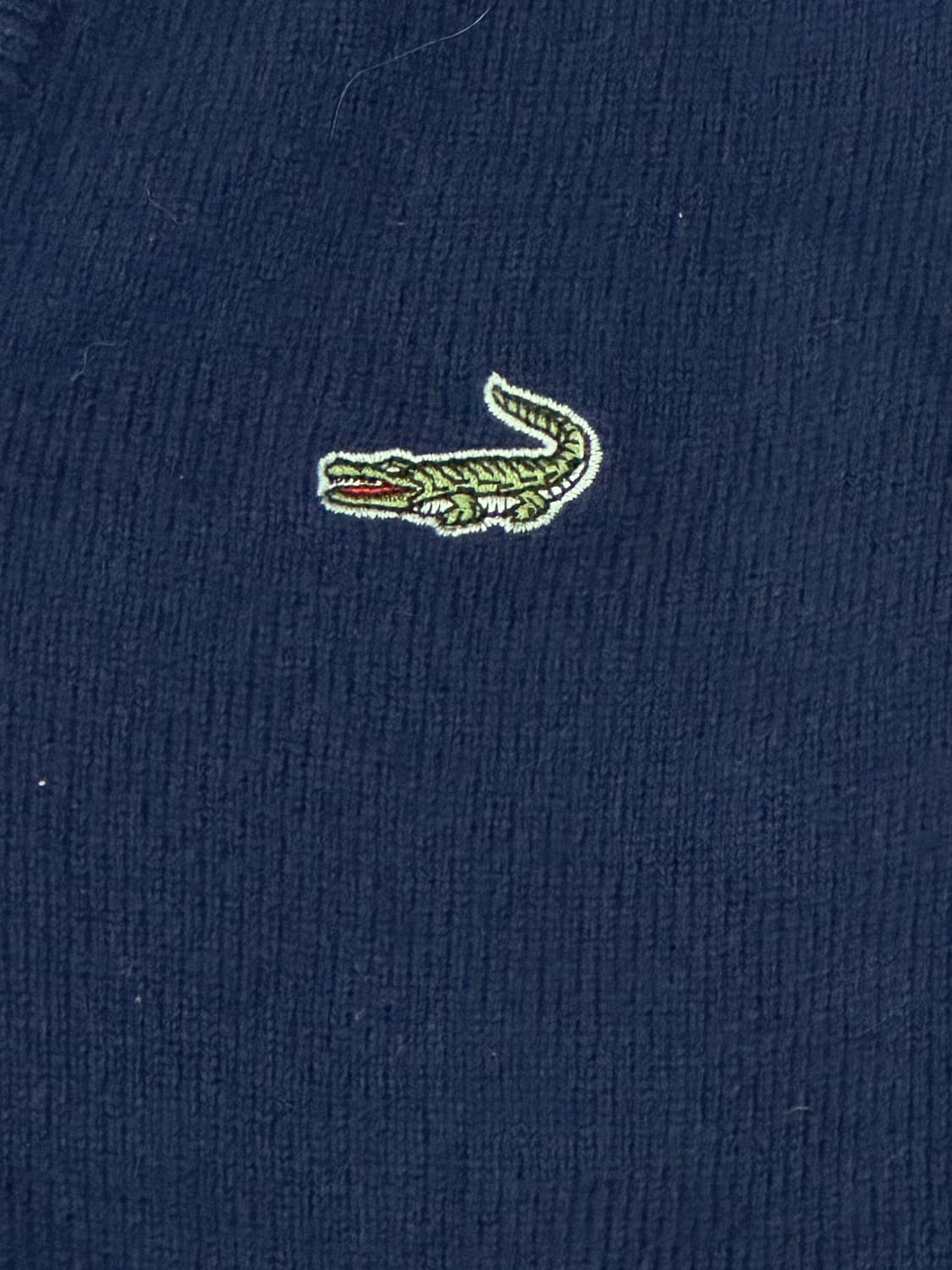 재팬 크로커다일 네이비 브이넥 핀터 니트 베이직 그런지 빈티지 루즈핏 상품이미지6