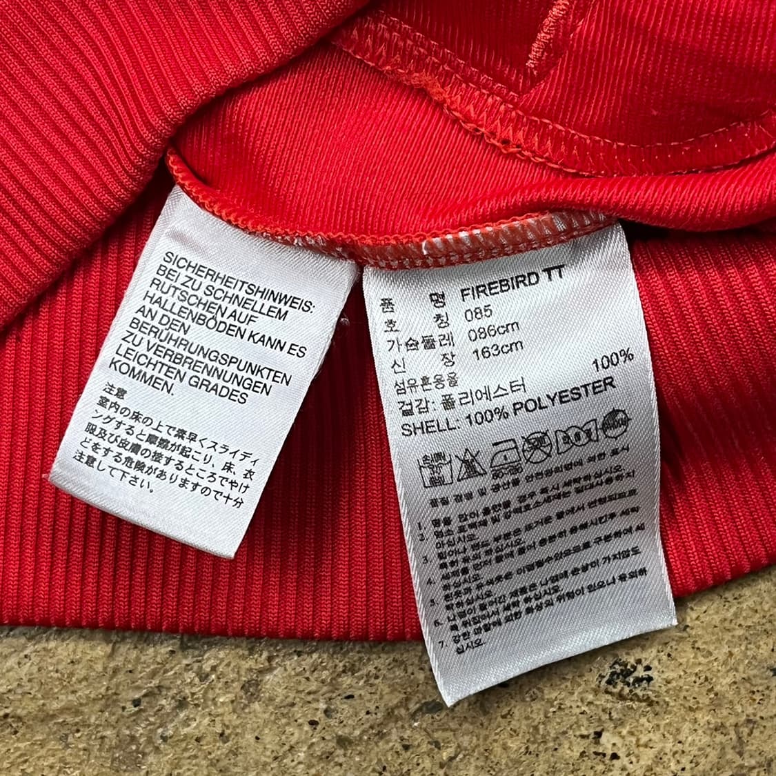 [정품/85] 아디다스 레드 삼선 트랙탑 져지 b10 상품이미지6