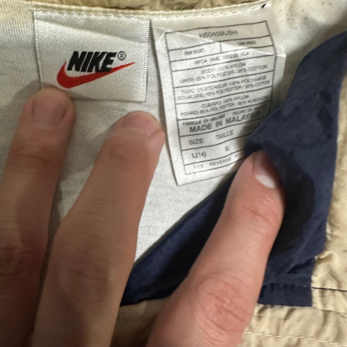 (FREE) 나이키 올드스쿨 버건디 바람막이 상품이미지2