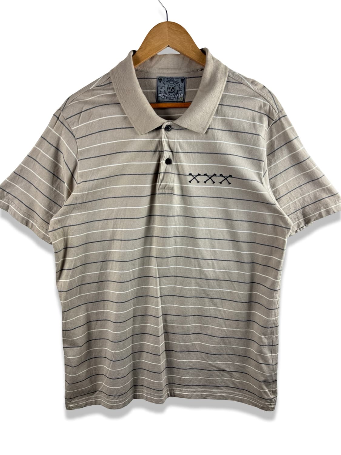 JPN 스컬 레터링 Y2K 다크 카라티셔츠2396 상품이미지2