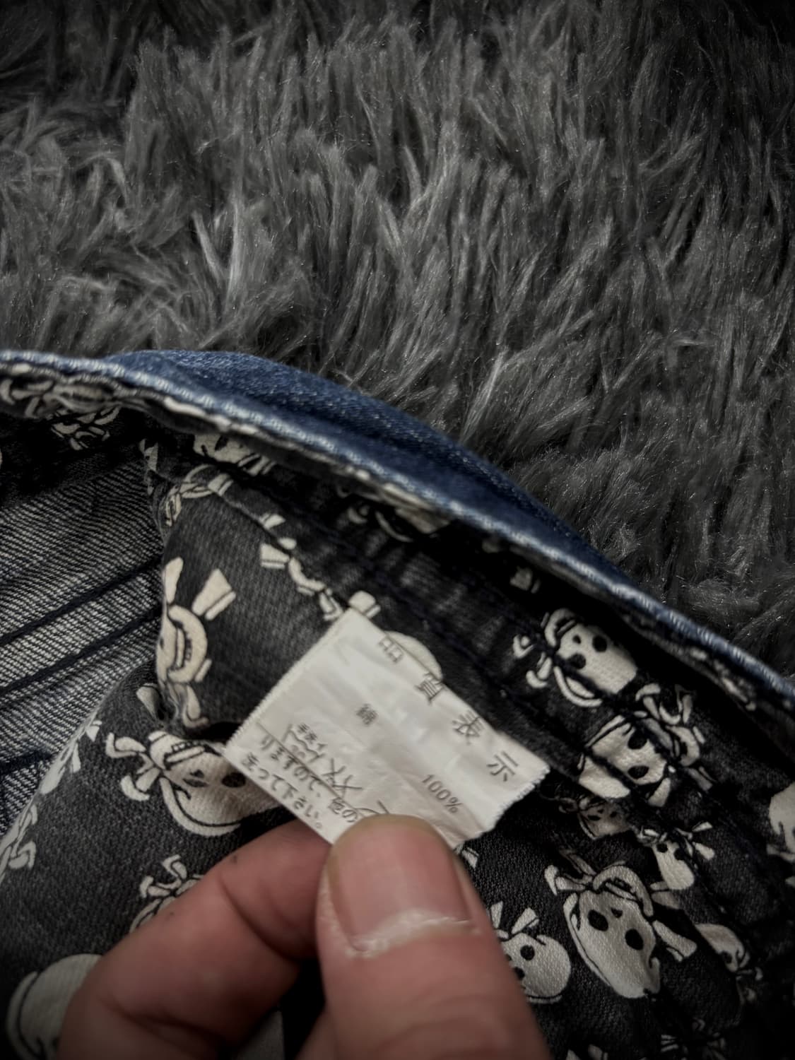 히든 스컬 지퍼디테일 중청 워싱 데님 숏팬츠 상품이미지8