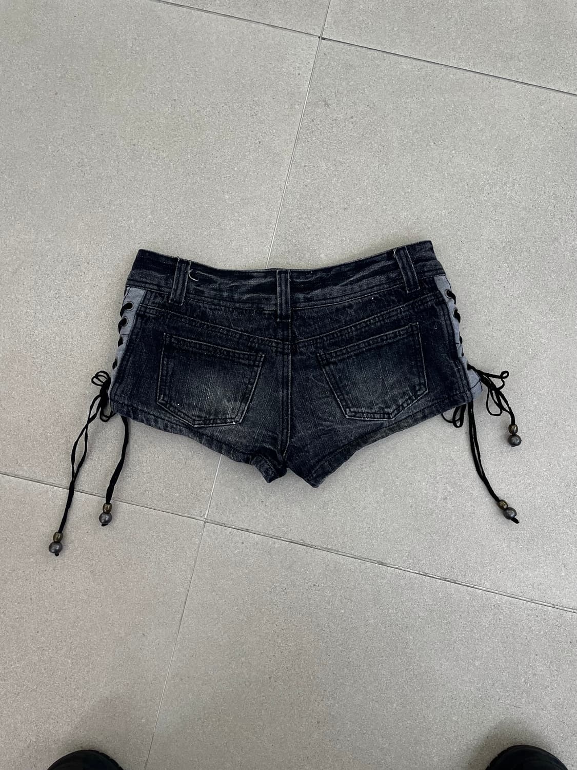 아일렛 데님 숏츠 상품이미지6