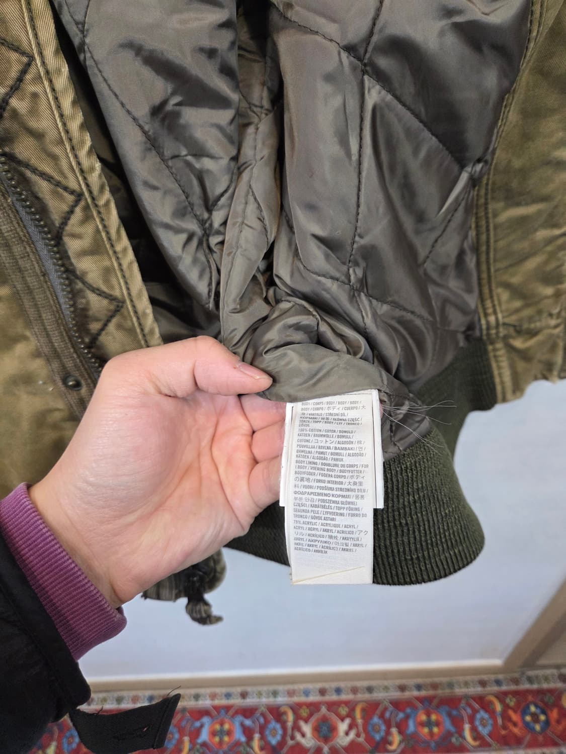 아베크롬비 빈티지 아담스 마운틴 셰르파 누빔 자켓 L 상품이미지5