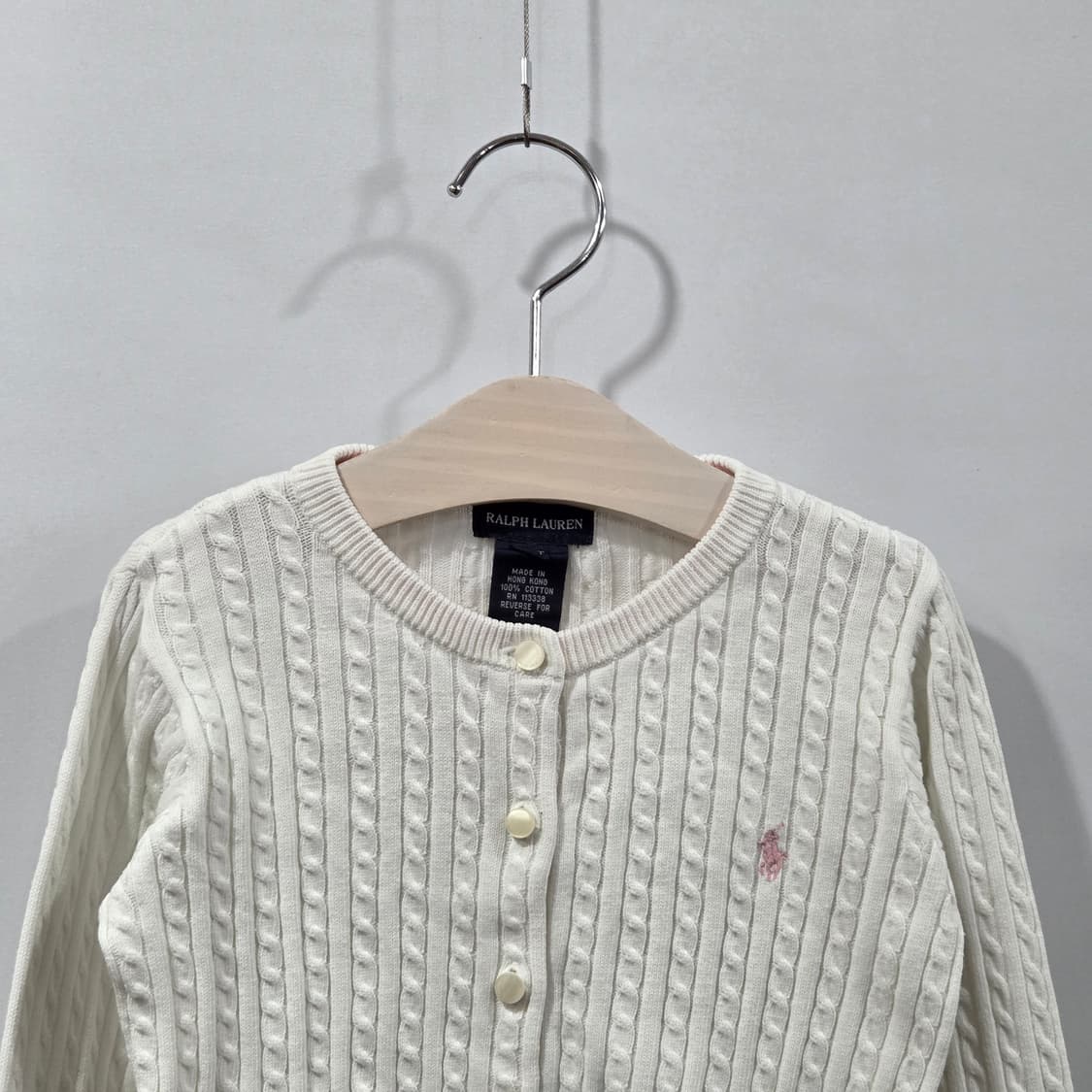 폴로랄프로렌 걸즈 케이블 니트 가디건 4T 상품이미지2