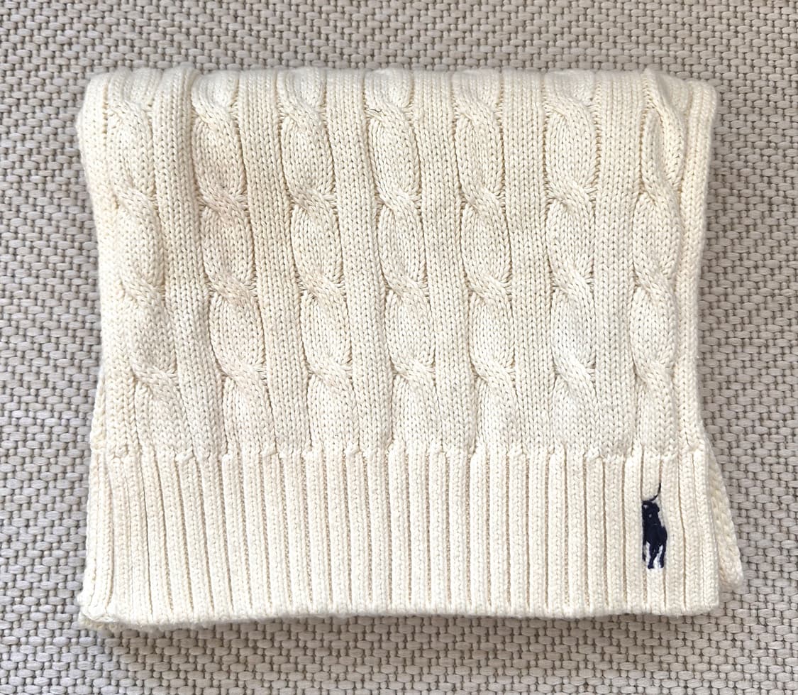 폴로 랄프로렌 코튼 케이블 니트 머플러  상품이미지2