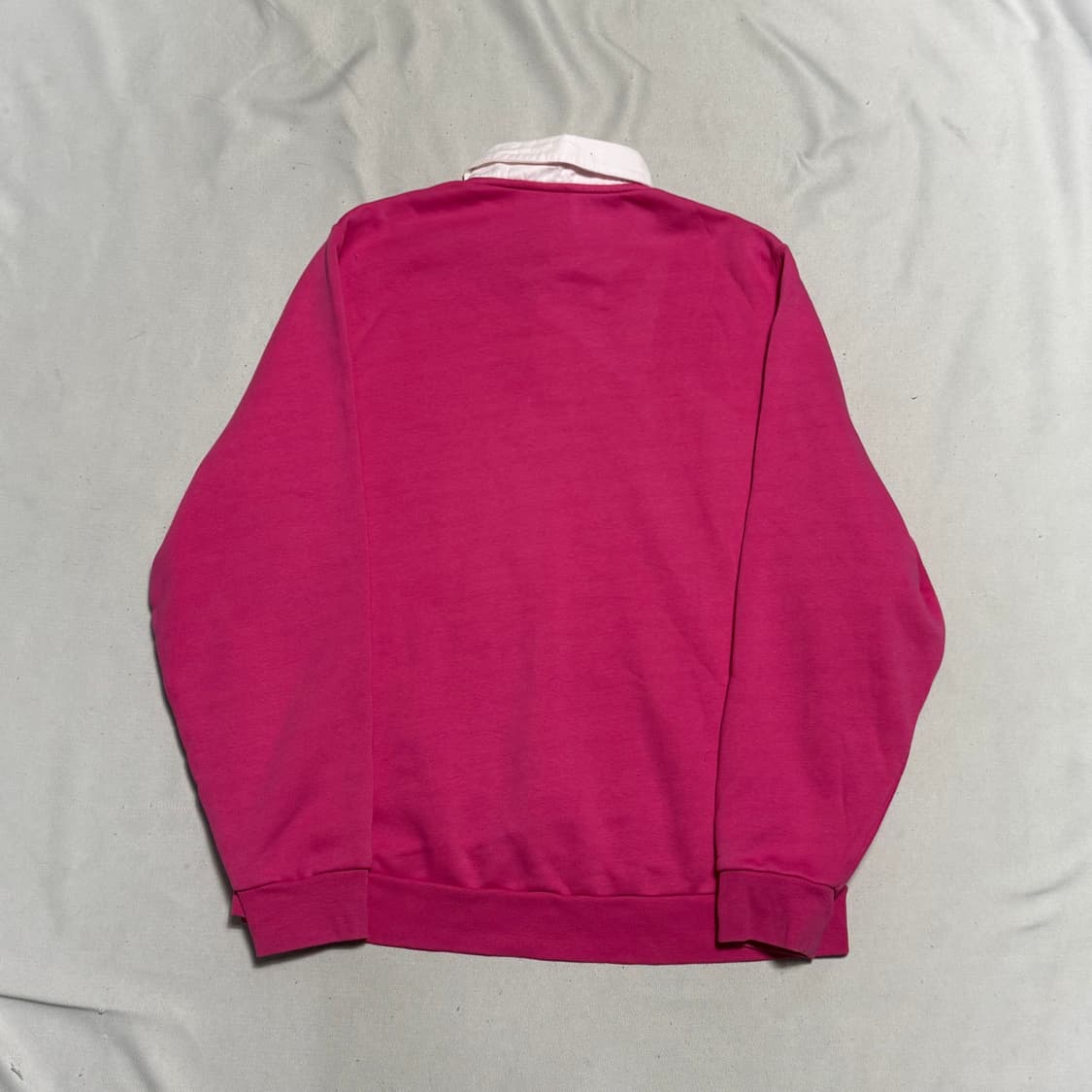 XXL 나이키 핑크 기모 카라 럭비티셔츠 상품이미지3