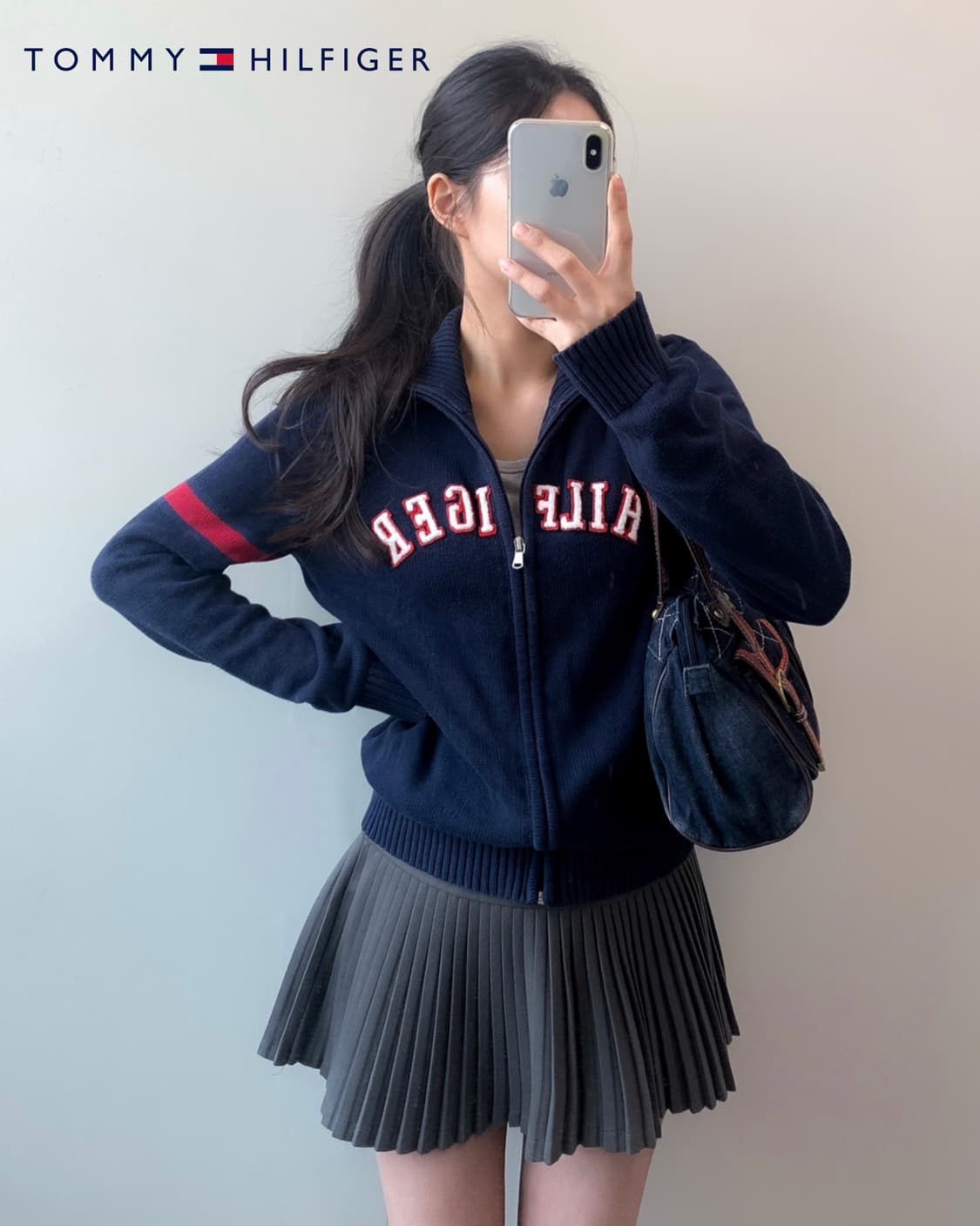 타미힐피거 니트 집업 상품이미지2