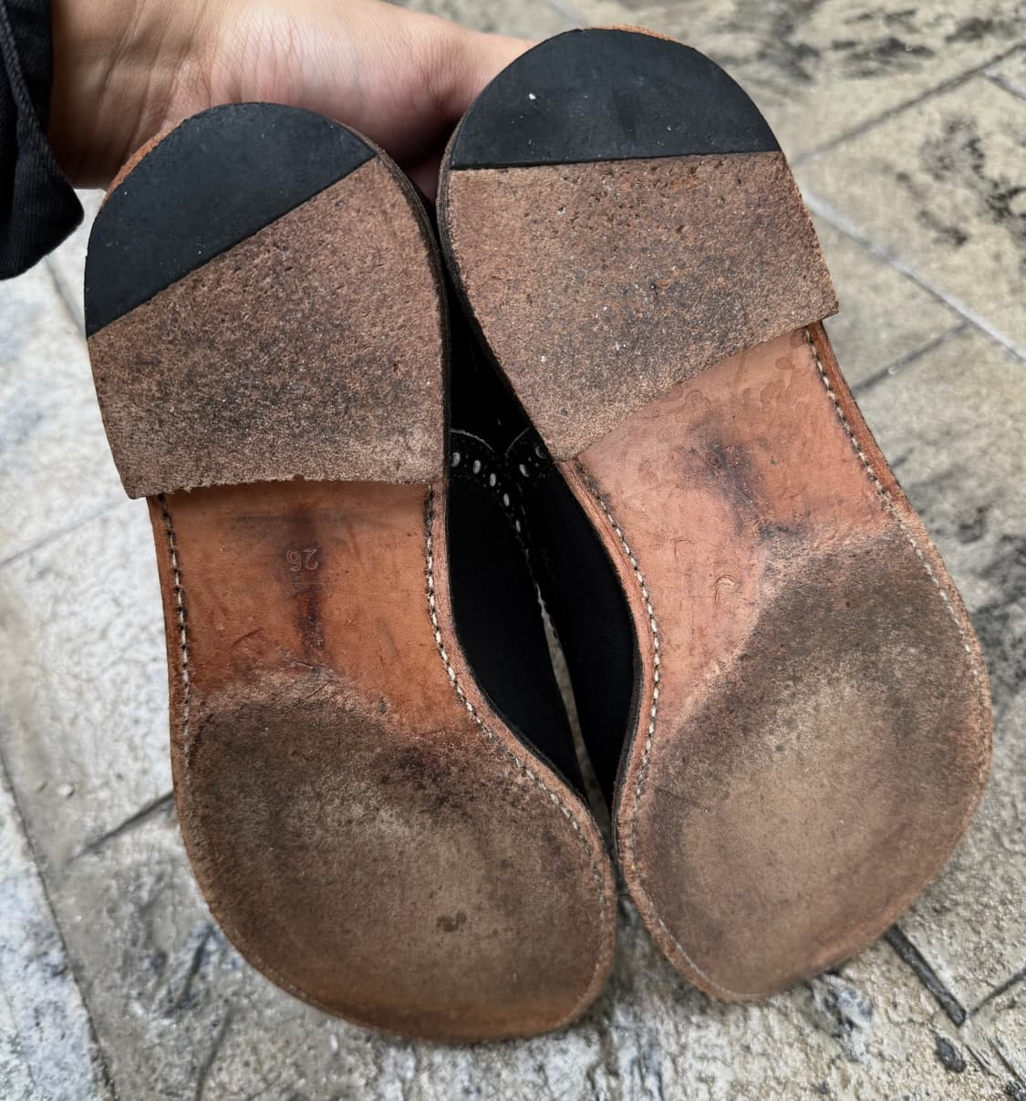 꼼데가르송 옴므 우드솔 윙탑 로퍼 상품이미지6