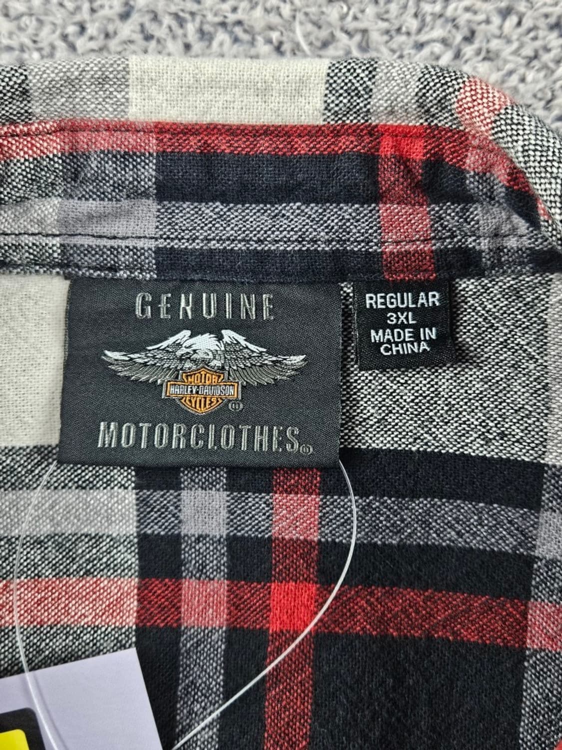 할리데이비슨 체크 패턴 바이커 셔츠 ( 3XL ) / 11112 상품이미지9