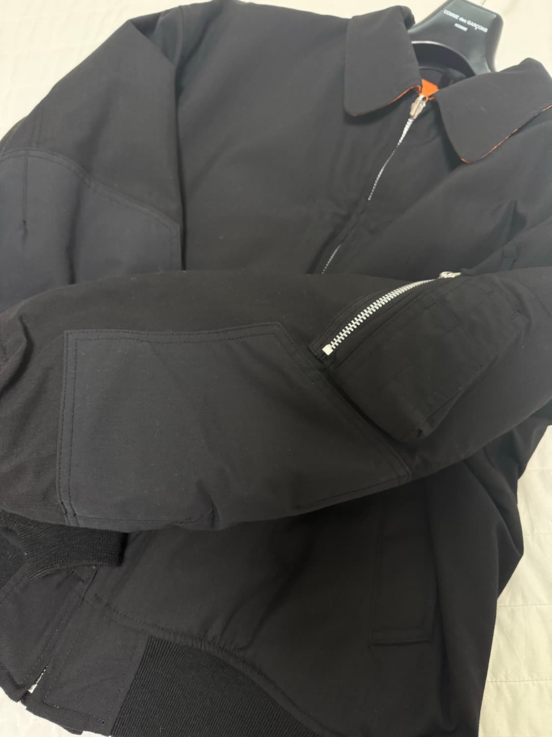 꼼데가르송 옴므 리버시블 울 봄버자켓 상품이미지4