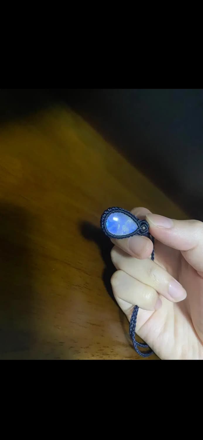 문스톤 마크라메 목걸이 상품이미지3