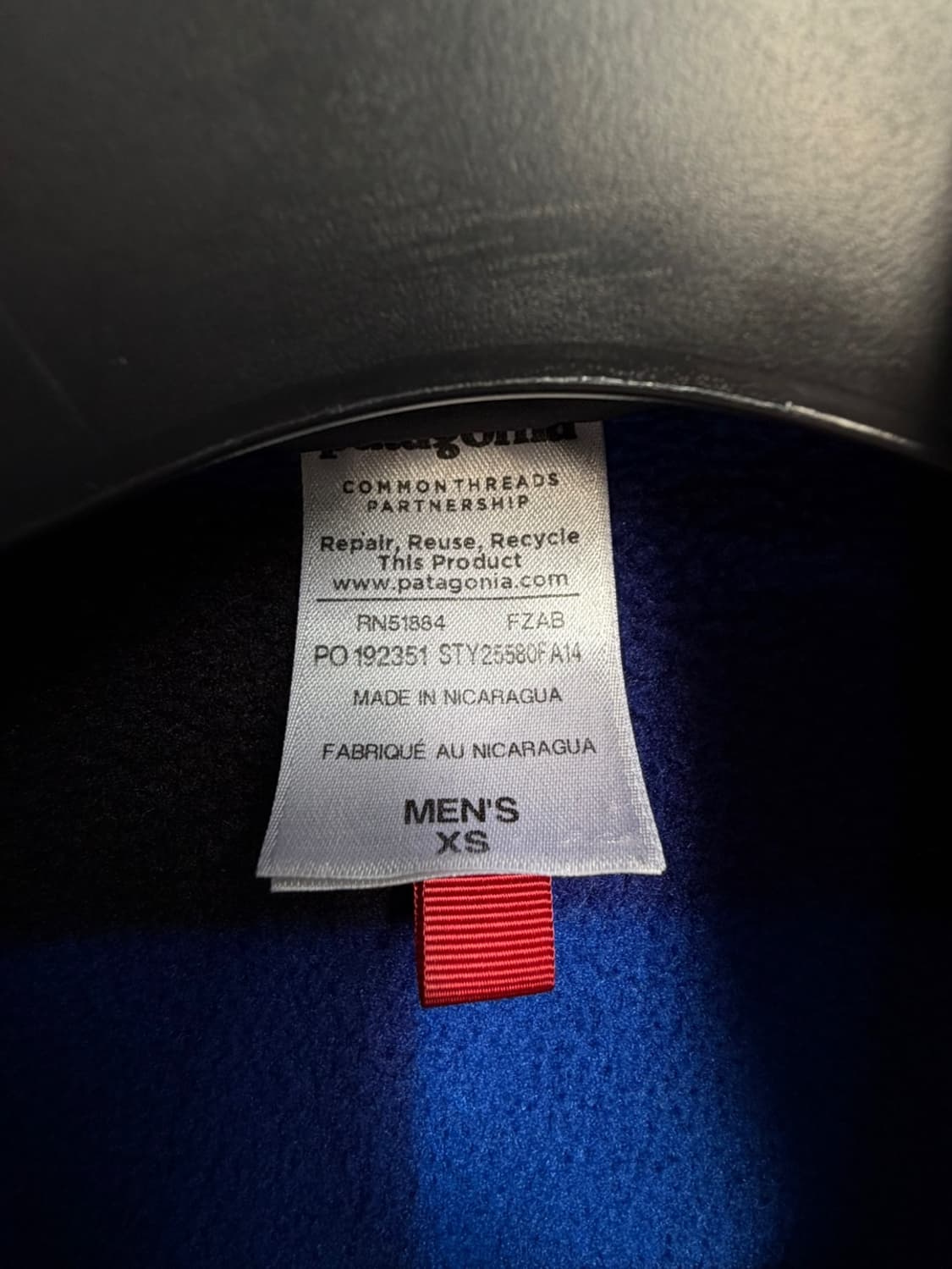 파타고니아 버팔로 체크 신칠라 스냅티 풀오버 후리스  상품이미지5